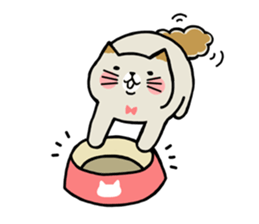 laid back cat sticker #7526606