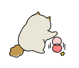 laid back cat sticker #7526608