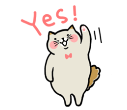 laid back cat sticker #7526610