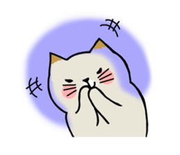 laid back cat sticker #7526613