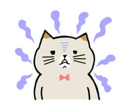 laid back cat sticker #7526616