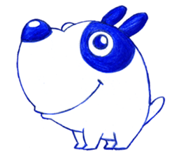 Puppy Q sticker #7526725