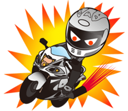 MOTO! BIKE! RACE! I LIKE motorcycle!4 sticker #7526994
