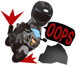 MOTO! BIKE! RACE! I LIKE motorcycle!4 sticker #7526996