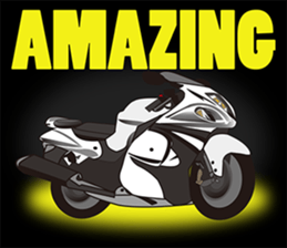 MOTO! BIKE! RACE! I LIKE motorcycle!4 sticker #7527011