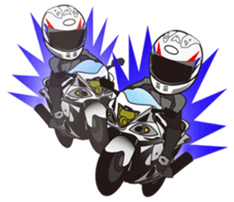 MOTO! BIKE! RACE! I LIKE motorcycle!4 sticker #7527018