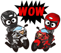 MOTO! BIKE! RACE! I LIKE motorcycle!4 sticker #7527022