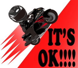 MOTO! BIKE! RACE! I LIKE motorcycle!4 sticker #7527024