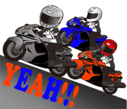 MOTO! BIKE! RACE! I LIKE motorcycle!4 sticker #7527026
