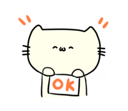 Jumping cat sticker #7527732
