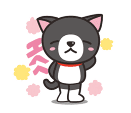 Nya-san of black cat sticker #7527794