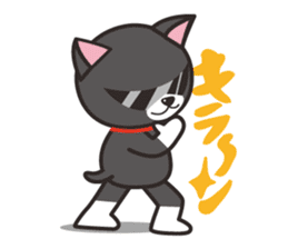 Nya-san of black cat sticker #7527797