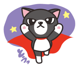 Nya-san of black cat sticker #7527799