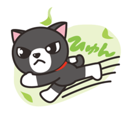 Nya-san of black cat sticker #7527803