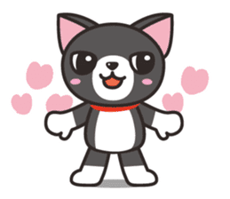 Nya-san of black cat sticker #7527811