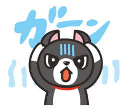 Nya-san of black cat sticker #7527815