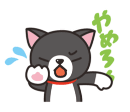 Nya-san of black cat sticker #7527820