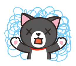 Nya-san of black cat sticker #7527821
