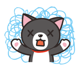 Nya-san of black cat sticker #7527821