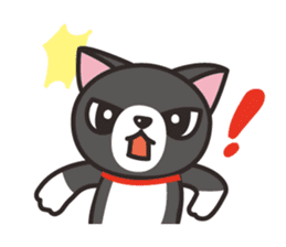 Nya-san of black cat sticker #7527822