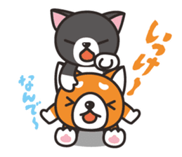 Nya-san of black cat sticker #7527825