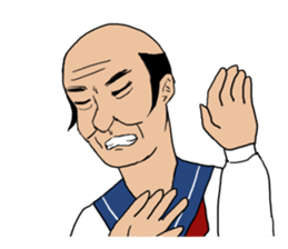 Man of feeling still a student sticker #7528184