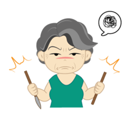 Mrs. Kaewta : Mom & Grandma sticker #7528384