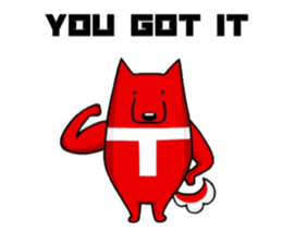 with Stripe bear(English) sticker #7529716