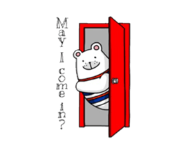 with Stripe bear(English) sticker #7529730