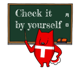 with Stripe bear(English) sticker #7529740