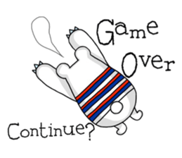 with Stripe bear(English) sticker #7529747