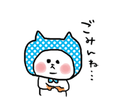 Cat hooded. sticker #7529791