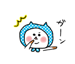 Cat hooded. sticker #7529806