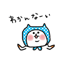 Cat hooded. sticker #7529807