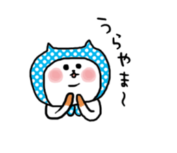 Cat hooded. sticker #7529808