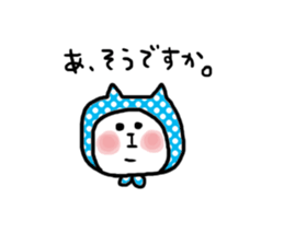 Cat hooded. sticker #7529811