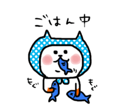 Cat hooded. sticker #7529812