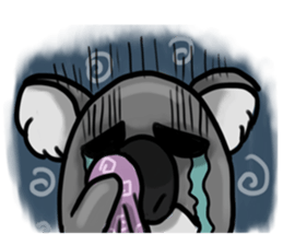 Buay kem The Sad Face Koala sticker #7530470