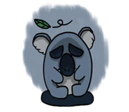 Buay kem The Sad Face Koala sticker #7530475