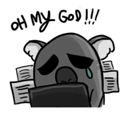 Buay kem The Sad Face Koala sticker #7530485