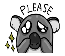 Buay kem The Sad Face Koala sticker #7530494