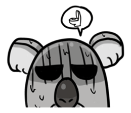Buay kem The Sad Face Koala sticker #7530502