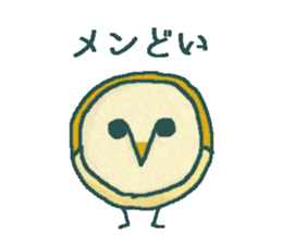 Barn owl & Funny birds ! sticker #7531110