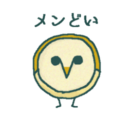 Barn owl & Funny birds ! sticker #7531110