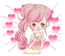 LOVE LOVE LOVE KAWAII PinkGirl sticker #7531429
