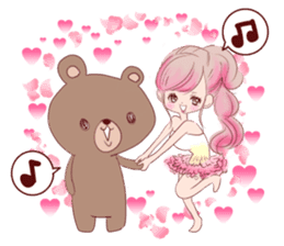 LOVE LOVE LOVE KAWAII PinkGirl sticker #7531434