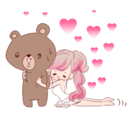 LOVE LOVE LOVE KAWAII PinkGirl sticker #7531440