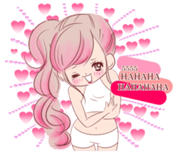 LOVE LOVE LOVE KAWAII PinkGirl sticker #7531449