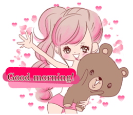 LOVE LOVE LOVE KAWAII PinkGirl sticker #7531450