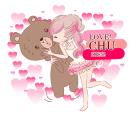 LOVE LOVE LOVE KAWAII PinkGirl sticker #7531455
